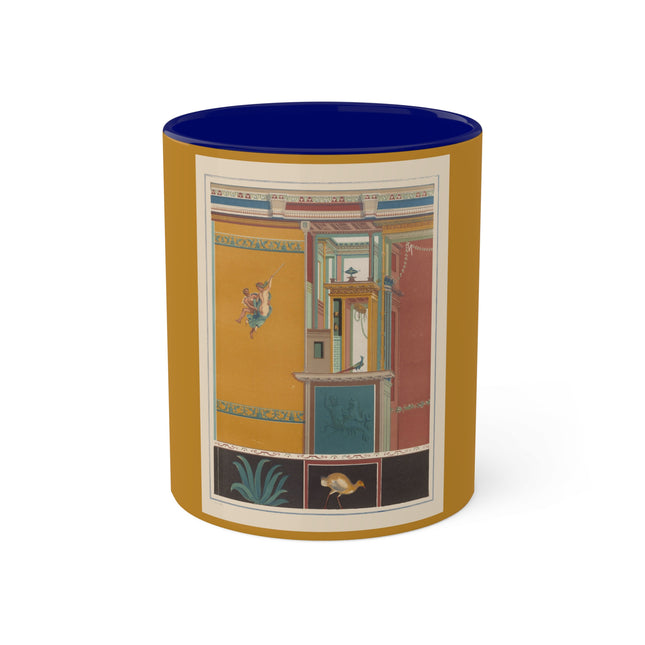 Pompeii Walls Pl.20 by Victor Steeger Colorful Mugs, 11oz