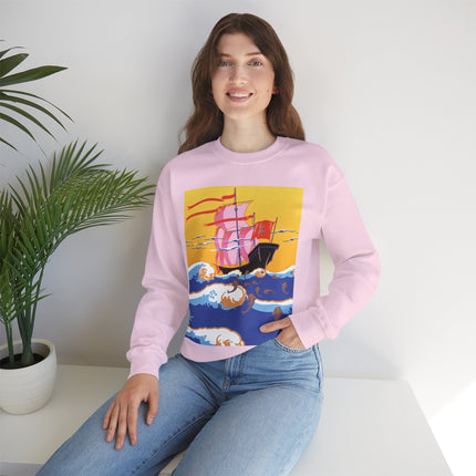 Golden Seas and Whimsical Dreams Heavy Blend™ Crewneck Sweatshirt