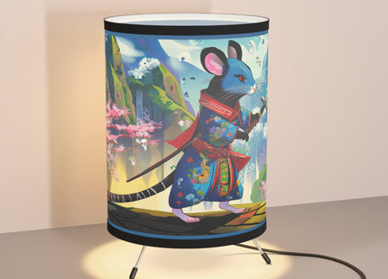 Cyber Samurai Rat Tripod Lamp