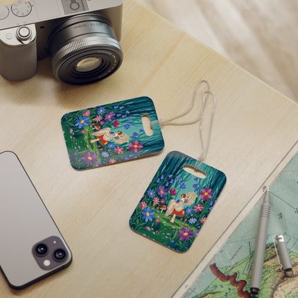 🧚🍄 The Lady Of The Enchanted Mushroom Forest Luggage Tag – Art Deco Fairy Garden Fantasy