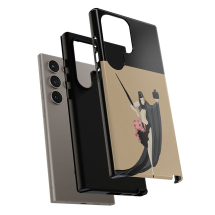 Dancer with Ink & Blossoms Phone Case – Elegant Grace & Artistic Poise