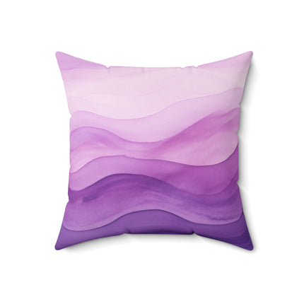 Autumn Serenade in Purple and Lavender Spun Polyester Square Pillow