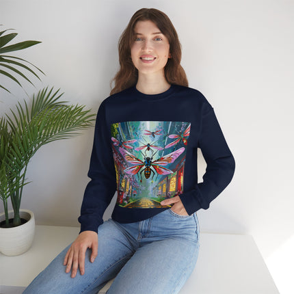 Neon Swarm Unisex Heavy Blend™ Crewneck Sweatshirt