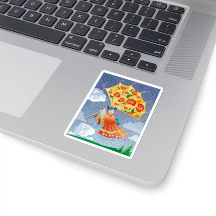 Flight of Blossoms Kiss-Cut Stickers (4 Sizes)