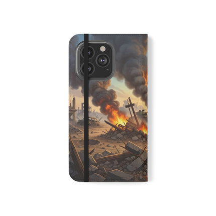 🦉🌟 The Owl on the Front Lines Flip Case – Courage & Quiet Strength