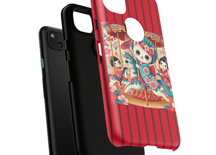 Geisha Kitten's Enchanted Carousel Phone Cases