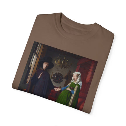 Arnolfini Portrait by Jan Van Eyck Unisex Garment-Dyed T-shirt