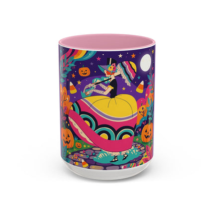 🌙🎃 The Lady Of Moonbeam Hollow Colorful Mug – Whimsical Halloween Charm
