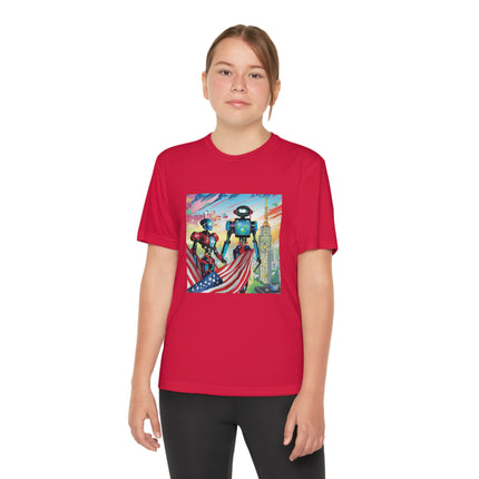 High Fashion Cyberpunk CIA Robots Youth Competitor Tee