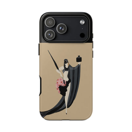 Dancer with Ink & Blossoms Phone Case – Elegant Grace & Artistic Poise