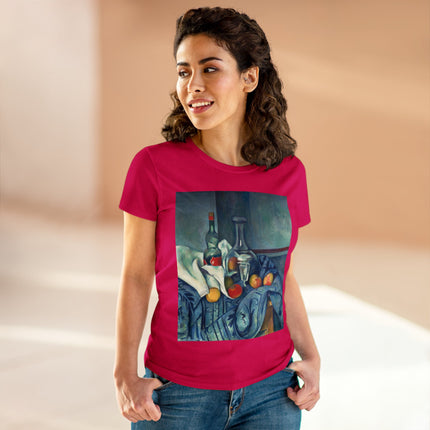 The Peppermint Bottle by Paul Cézanne Women's Midweight Cotton Tee