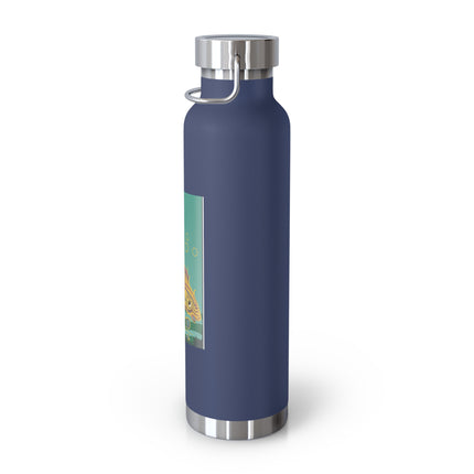 Golden Serenity Copper Vacuum Insulated Bottle, 22oz