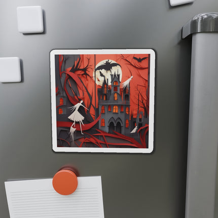 Halloween Night Scene Die-Cut Magnets (5 Sizes)