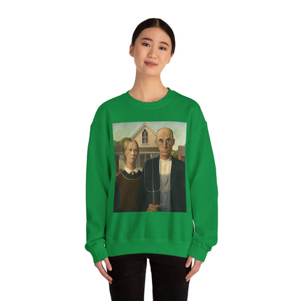 American Gothic by Grant Wood Heavy Blend™ Crewneck Sweatshirt