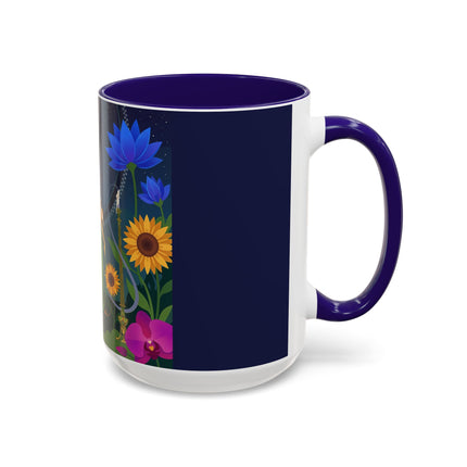 The Lady Of The Starlit Candles Colorful Mugs – Art Deco Theatrical Romance