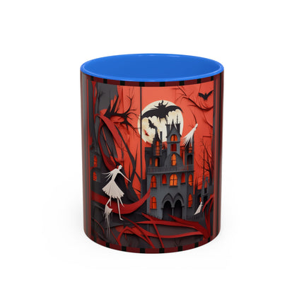 Halloween Night Scene Colorful Mugs (11oz, 15oz)