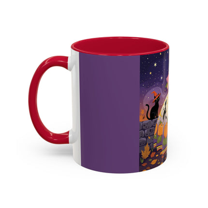 🎃🌙 The Pumpkin Moon Dress Colorful Mug – Whimsical Halloween Fashion