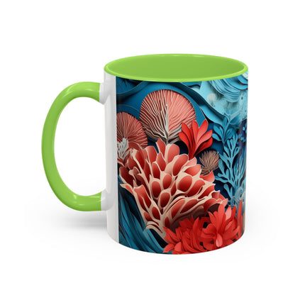 Enchanting Underwater Scene Colorful Mugs (11oz, 15oz)