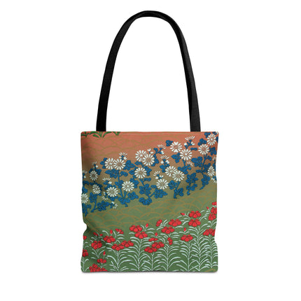 Japanese Flower Pattern II by G.A. Audsley Tote Bag (AOP)