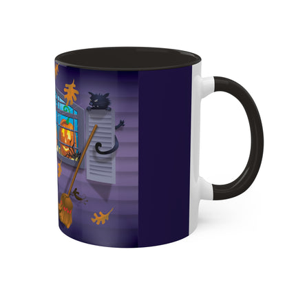 Whimsical Halloween Mischief Colorful Mugs, 11oz