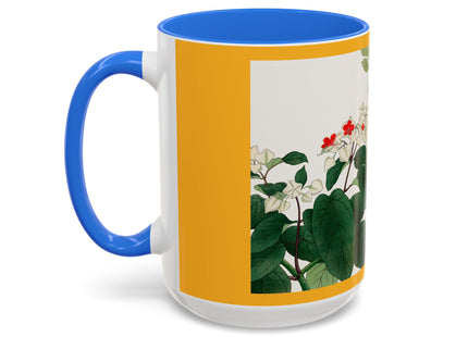 Clerodendrum & Rudbeckia Flower by Tanigami Kônan Colorful Mugs (11oz, 15oz)