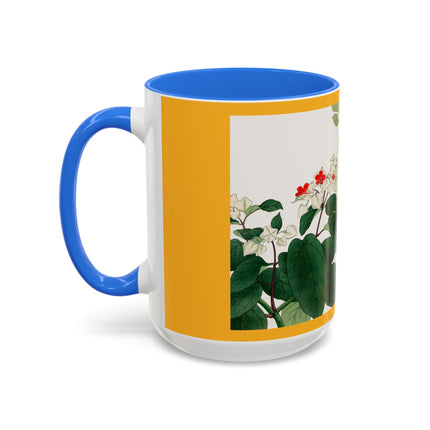 Clerodendrum & Rudbeckia Flower by Tanigami Kônan Colorful Mugs (11oz, 15oz)