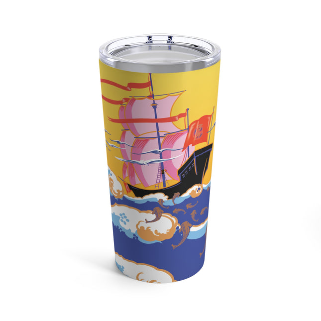 Golden Seas and Whimsical Dreams Tumbler 20oz