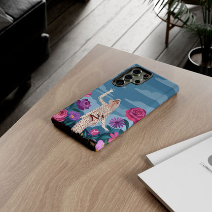 🌺👒 The Grand Flower Promenade Phone Case – Art Deco Fashion Illustration