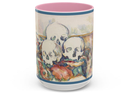 The Three Skulls by Paul Cézanne Colorful Mugs (11oz, 15oz)