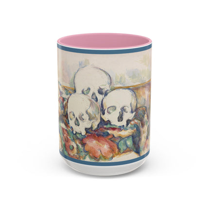 The Three Skulls by Paul Cézanne Colorful Mugs (11oz, 15oz)