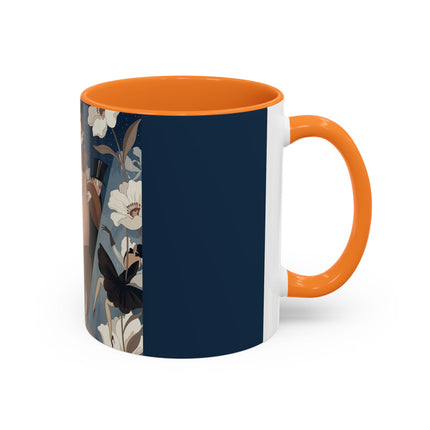 🌸✨ The Midnight Magnolia Masquerade Colorful Mug – Art Deco Nocturne