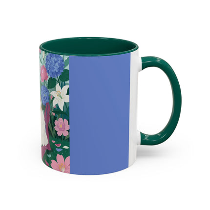 The Ladies Of The Blossoming Vanity Colorful Mugs – Art Deco Floral Elegance