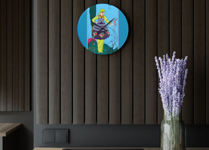 Exquisite Elegance by Umberto Brunelleschi Acrylic Wall Clock