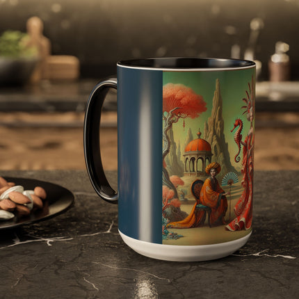 The Seahorse Court Colorful Mugs (11oz, 15oz)