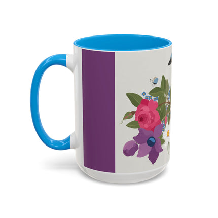 Bluebird & Butterfly Colorful Mugs – Spring Harmony & Delicate Beauty