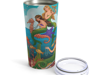 Three Mermaids with Strings of Pearls by Carlo Chiostri Tumbler 20oz