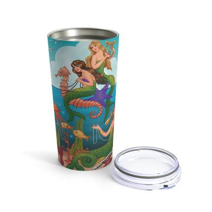 Three Mermaids with Strings of Pearls by Carlo Chiostri Tumbler 20oz