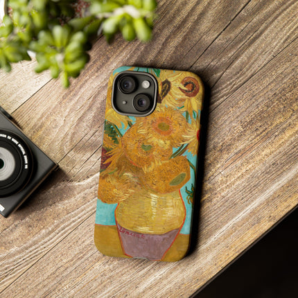 Vase with Twelve Sunflowers by Vincent Van Gogh Phone Cases