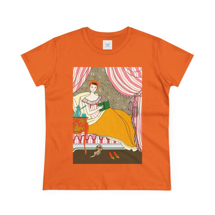 A Moment of Elegance and Comfort Women's Midweight Cotton Tee