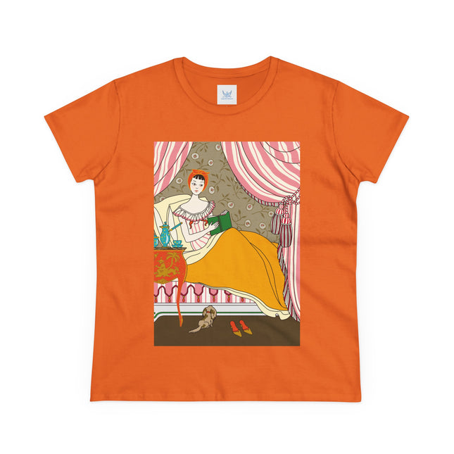 A Moment of Elegance and Comfort Women's Midweight Cotton Tee