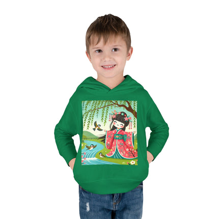 Sparrow Dance Geisha Fairy Toddler Pullover Fleece Hoodie
