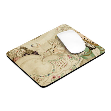 Sur talons rouges (On Red Heels) pl 01 by Gerda Wegener Mouse Pad, Round and Rectangle