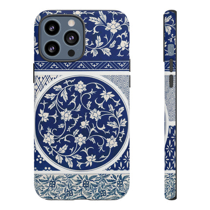 Blue Flower Pattern by Owen Jones Phone Cases