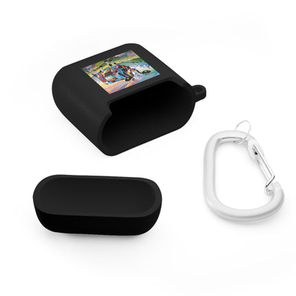Cyber Glitch Cow AirPods Case Cover