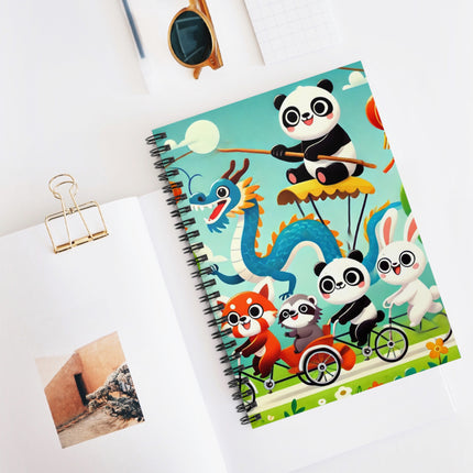 The Rolling Along Together Spiral Notebook – Ruled Line