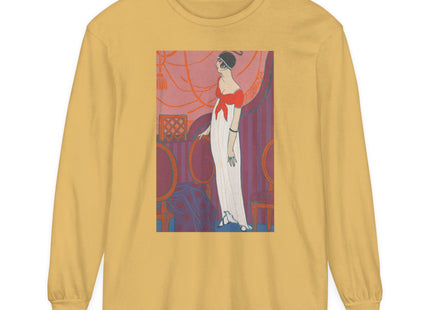 L’Entracte by Georges Lepape Garment-dyed Long Sleeve T-Shirt