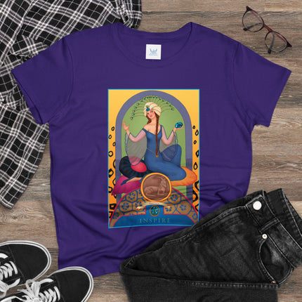 December & Tanzanite (from the Gem Series) by Sofia Chiostri Women's Midweight Cotton Tee