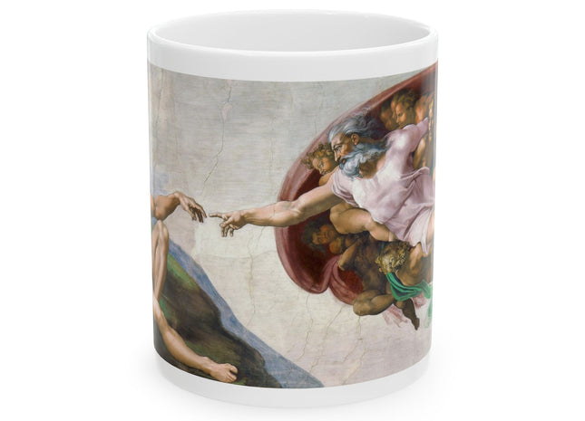 The Creation of Adam by Michelangelo Buonarroti Ceramic Mug (11oz, 15oz)