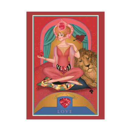 July & Ruby (from the Gem Series) by Sofia Chiostri Postcards (envelopes included) - Bundles of 10, 30, 50 Pieces