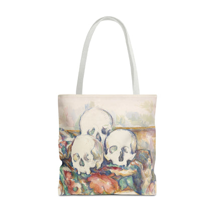 The Three Skulls by Paul Cézanne Tote Bag (AOP)